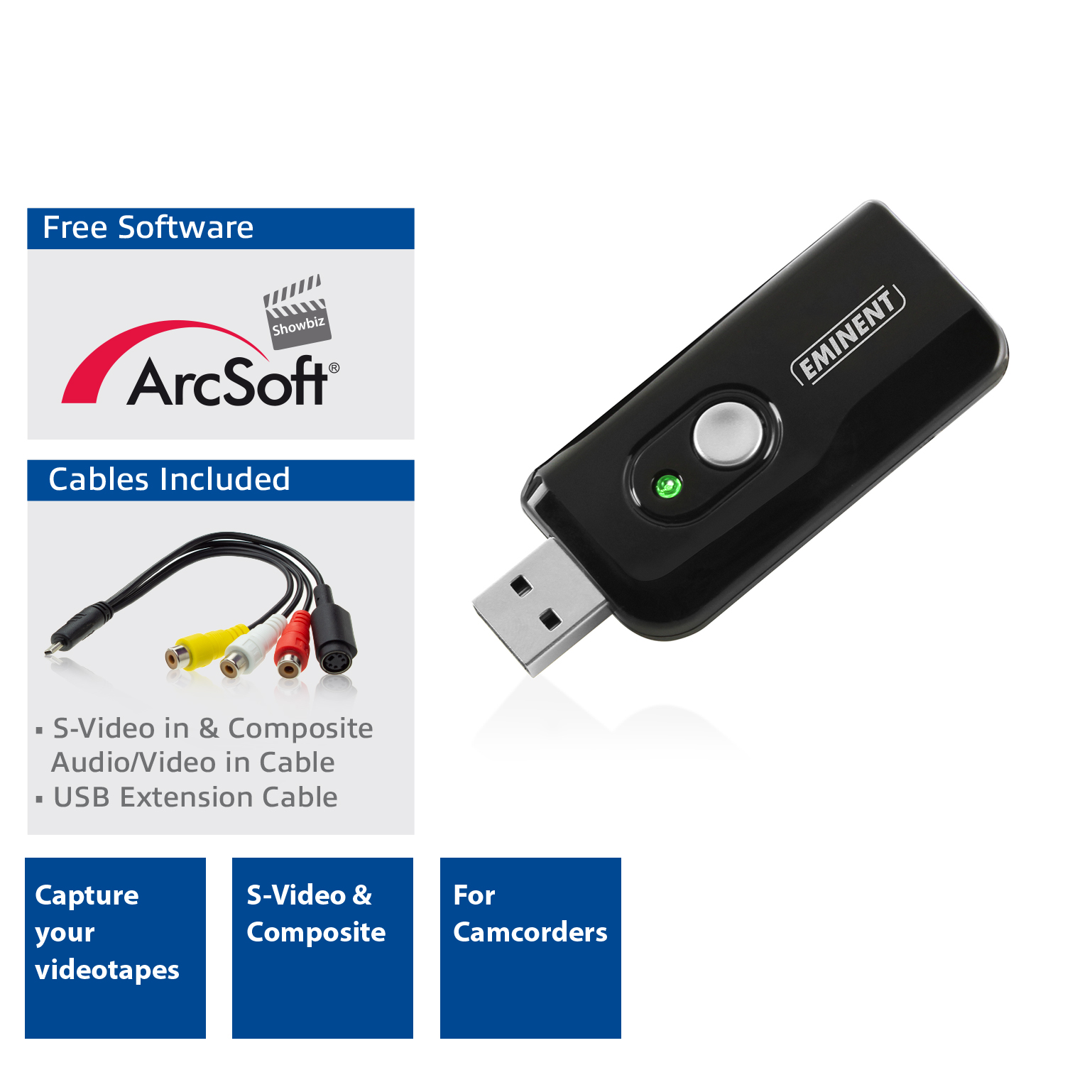 EM3707 Product Informatie Video Grabber USB 2.0 Eminent